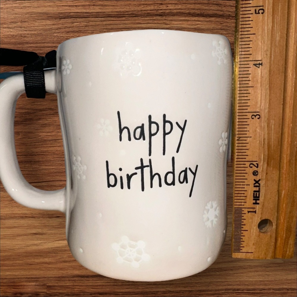 NEW Rae Dunn Frosty the Snowman Mug White Happy Birthday Snowflake - Picture 5 of 10